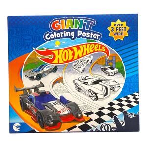 Hot Wheels GIANT Coloring Poster – Over 3 Feet Wide, Gift for Boy, Kid, Children